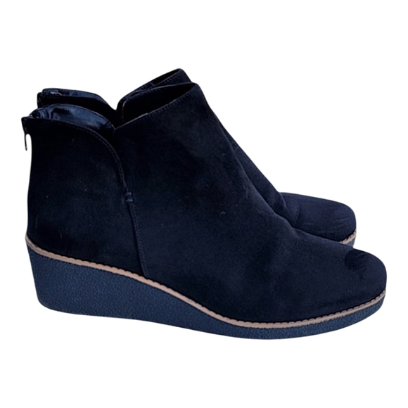 Style & Co,  JARODD, Black   Vegan suede Wedge Boot 9.5 EUC - Picture 8 of 8